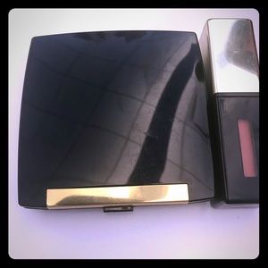 Lancôme eyeshadow palette & YSL glossy lip stain